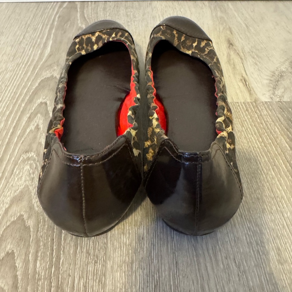 Coach Leopard Print Ballet Flats 8 - Picture 3 of 5